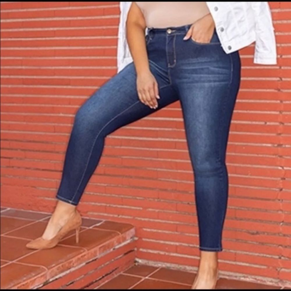 High‎ Rise Denim Skinny Jeans
